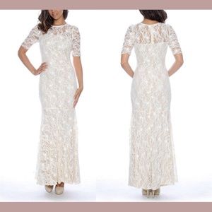 NWD DECODE 1.8 Half Sleeve‎ Floral Lace Sheath Dress --UNKNOWN SIZE
